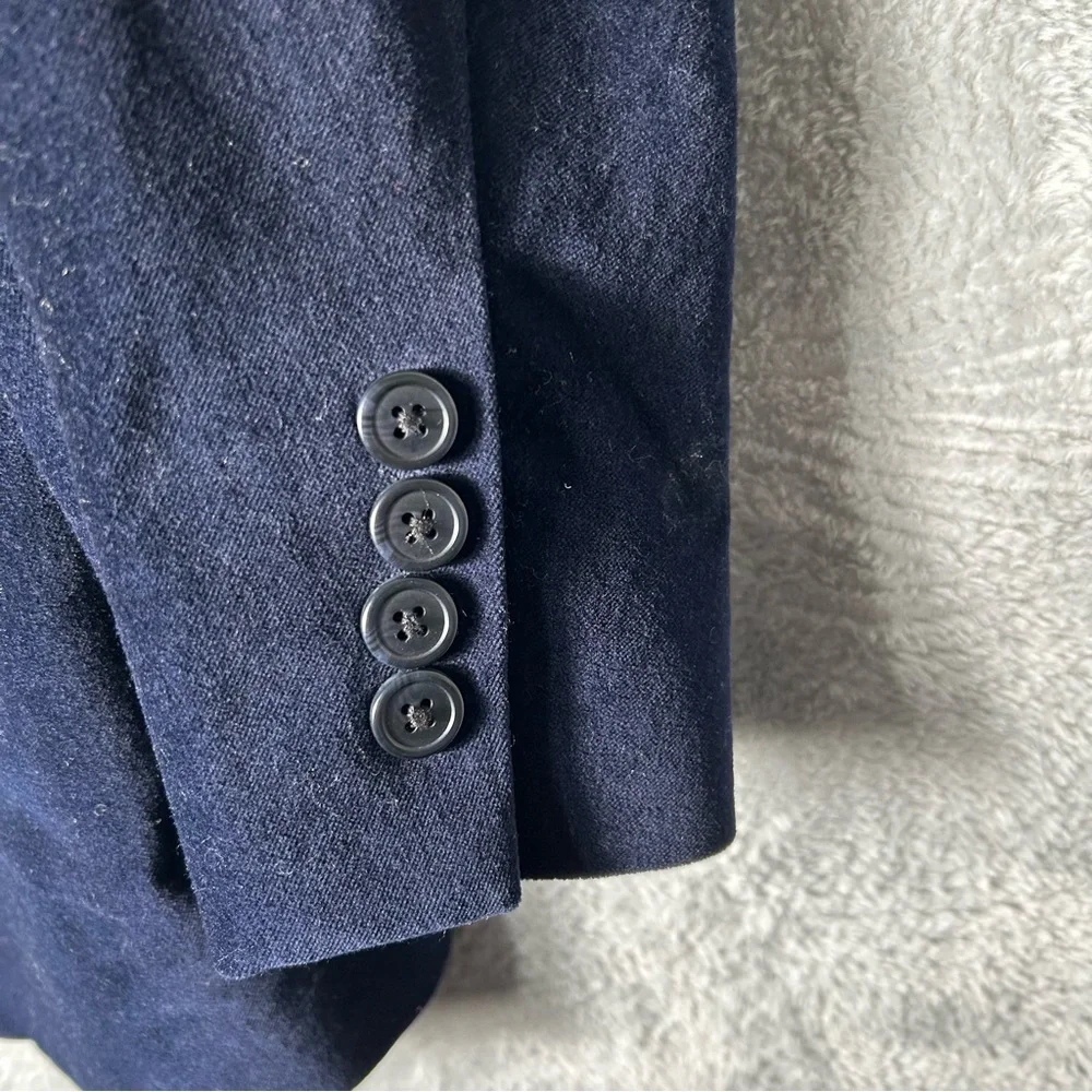 Oak Hill Blazer Mens 2XL 50 52R Blue Velvet‎ Business Event Travel Paisley Lined